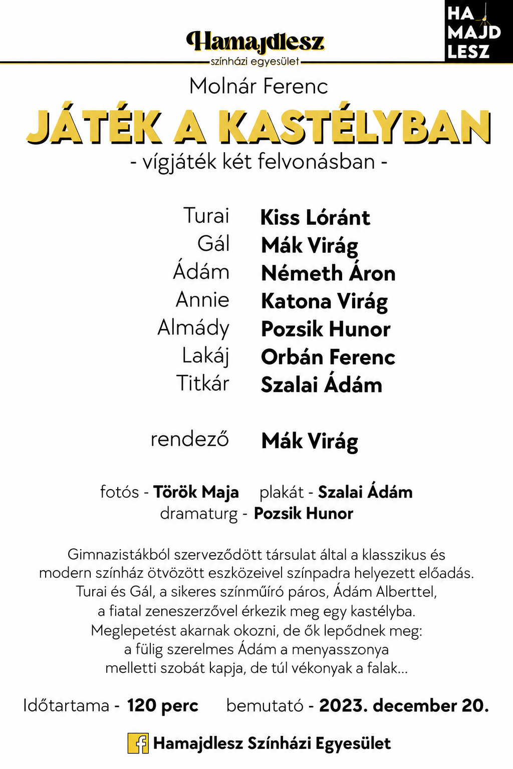 Játék a kastélyban szereposztás