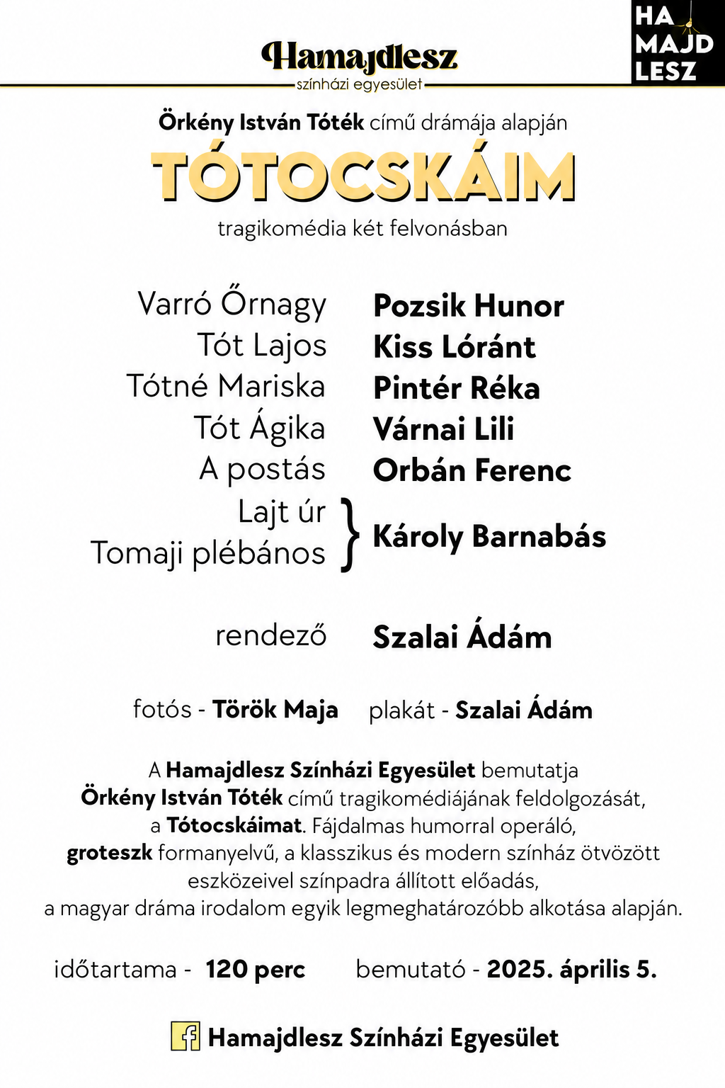 Tótocskáim szereposztás