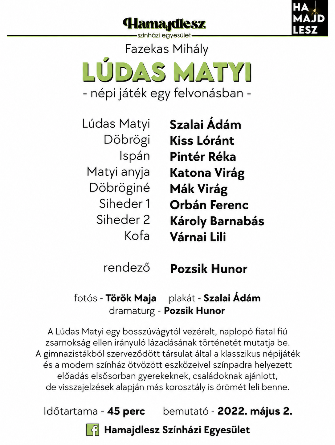 Lúdas Matyi szereposztás